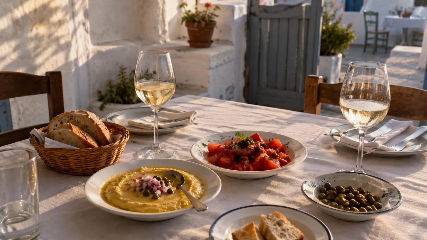 Que manger à Santorin sans réduire l’île à la vue sur la caldera ?